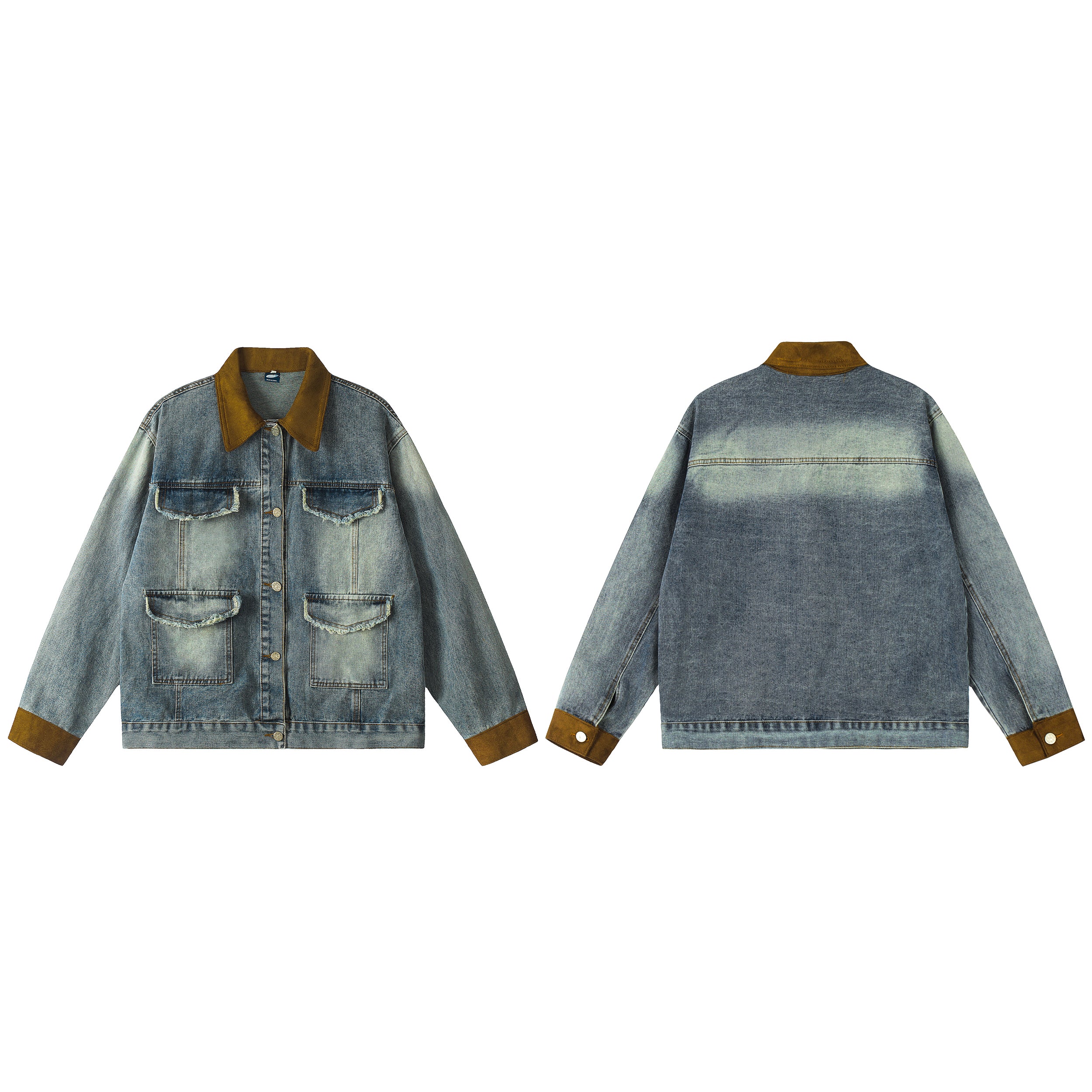 Patch Blend | Retro Patchwork Denim Jacke