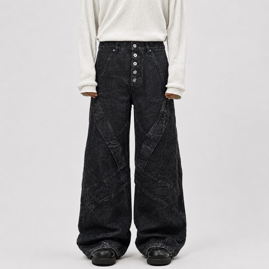 Giacca di jeans sfrangiata