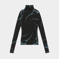 Abstract Line Graphic | Turtleneck Sweatshirt - Santo 