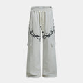 Barbed Flame Print | Graphic Sweatpants - Santo 