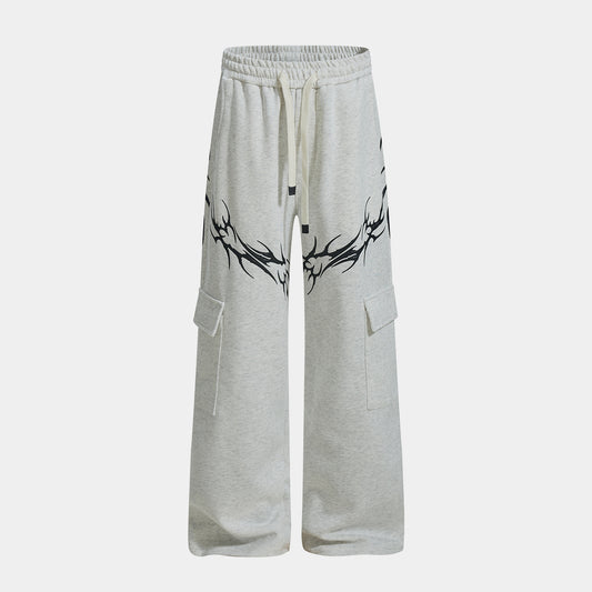 Barbed Flame Print | Graphic Sweatpants - Santo 