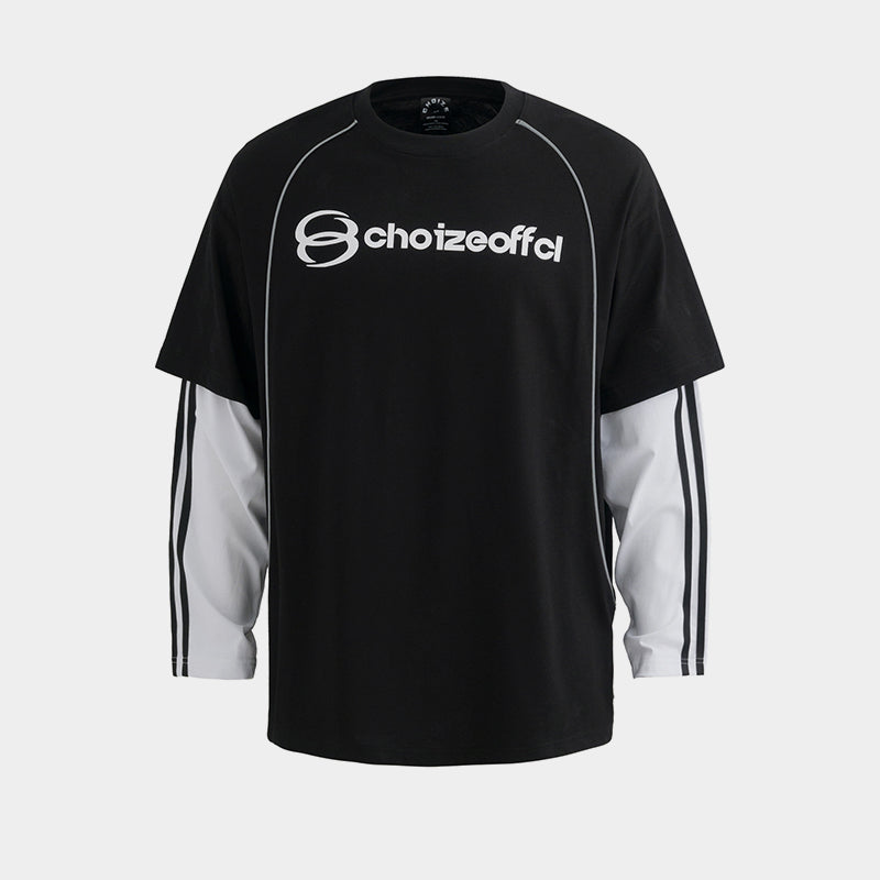 Layered Sleeve Design | Patchwork Sweatshirt - Santo 