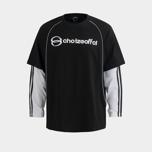 Layered Sleeve Design | Patchwork Sweatshirt - Santo 