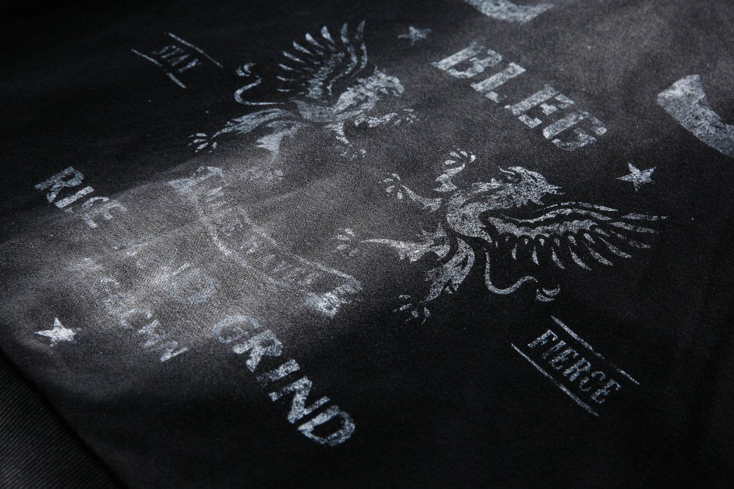 Spray Paint Print | Zip Up Hoodie - Santo 