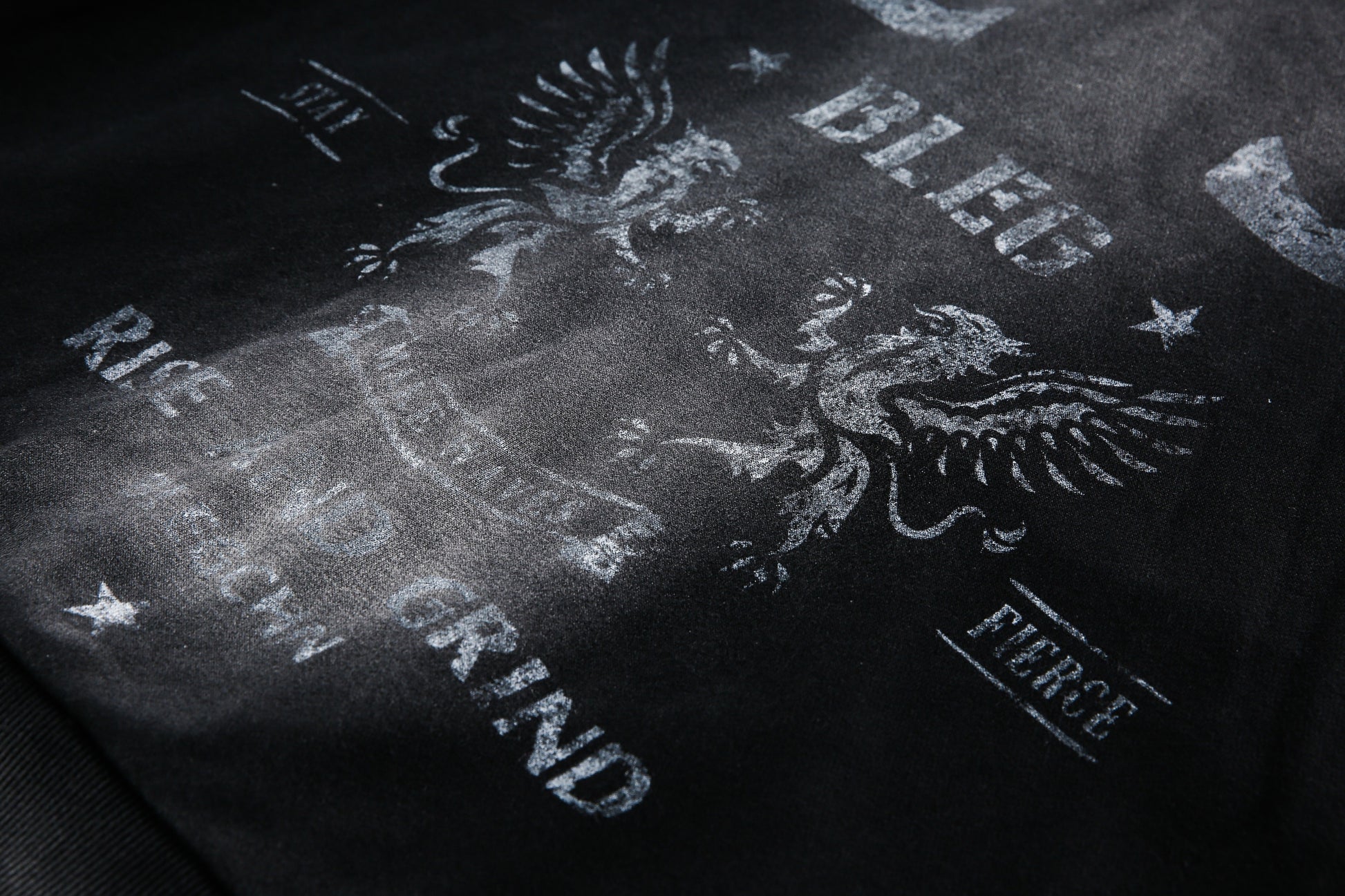 Spray Paint Print | Zip Up Hoodie - Santo 