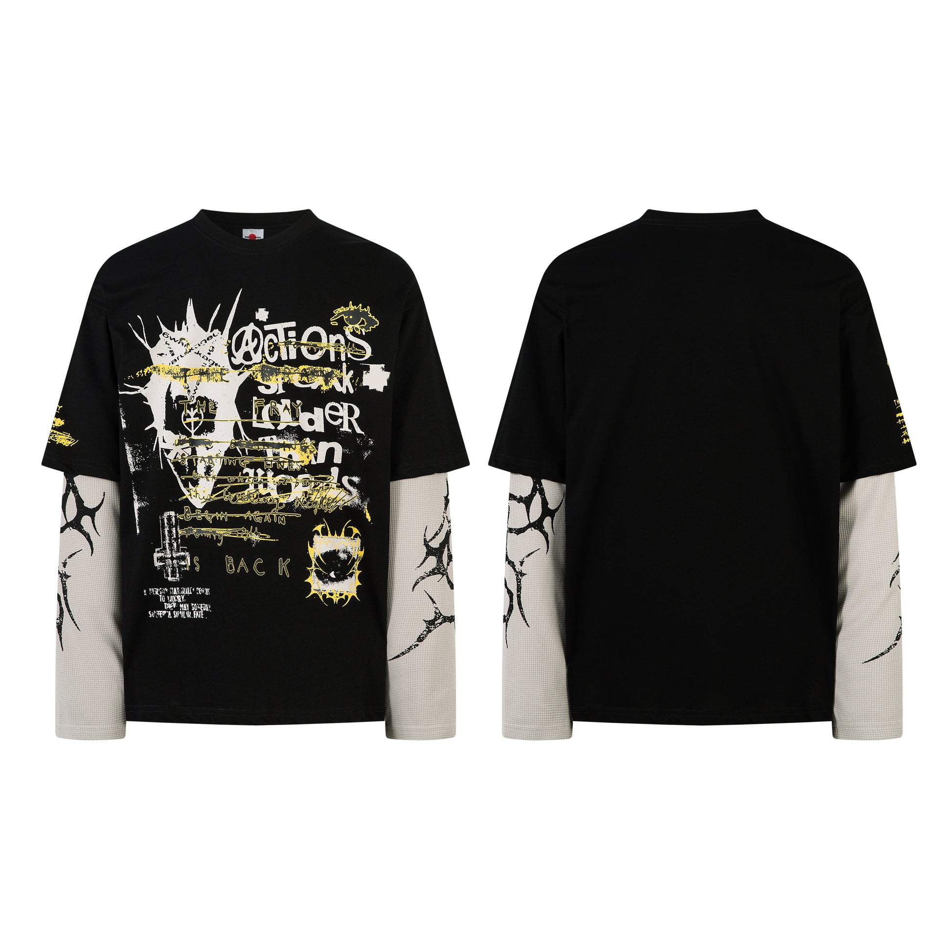 Street Graffiti Style | Layered Sweatshirt - Santo 