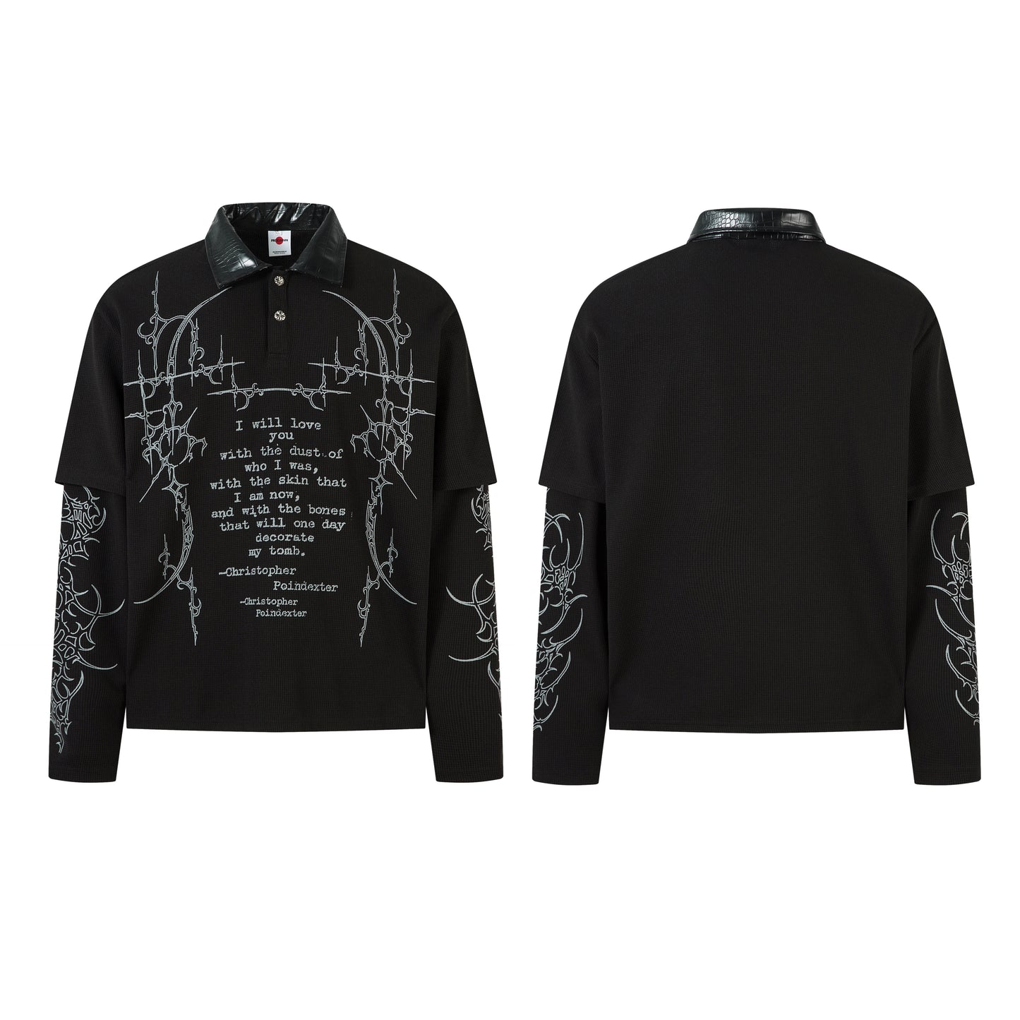 Dark Verse Graphic | Layered Sweatshirt - Santo 