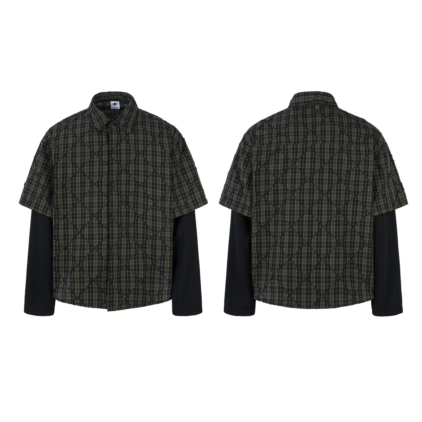 Layered Plaid Shirt | Street Sweatshirt - Santo 