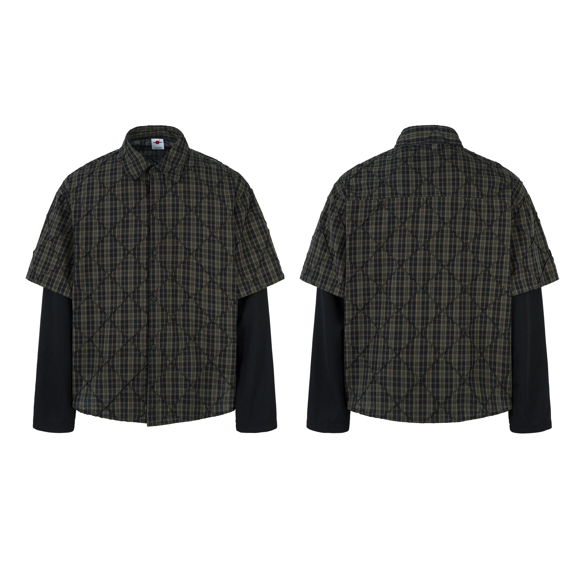 Layered Plaid Shirt | Street Sweatshirt - Santo 