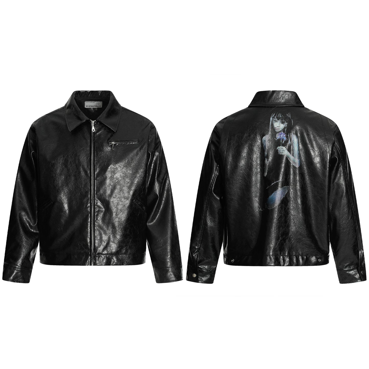 Goth Anime | PU Leather Jacket - Santo 