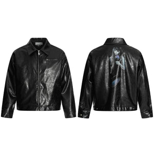 Goth Anime | PU Leather Jacket - Santo 