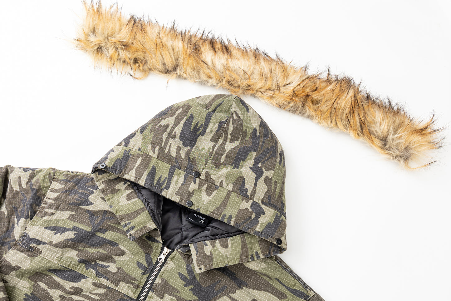 Camo Fur | Hooded Jacket - Santo 