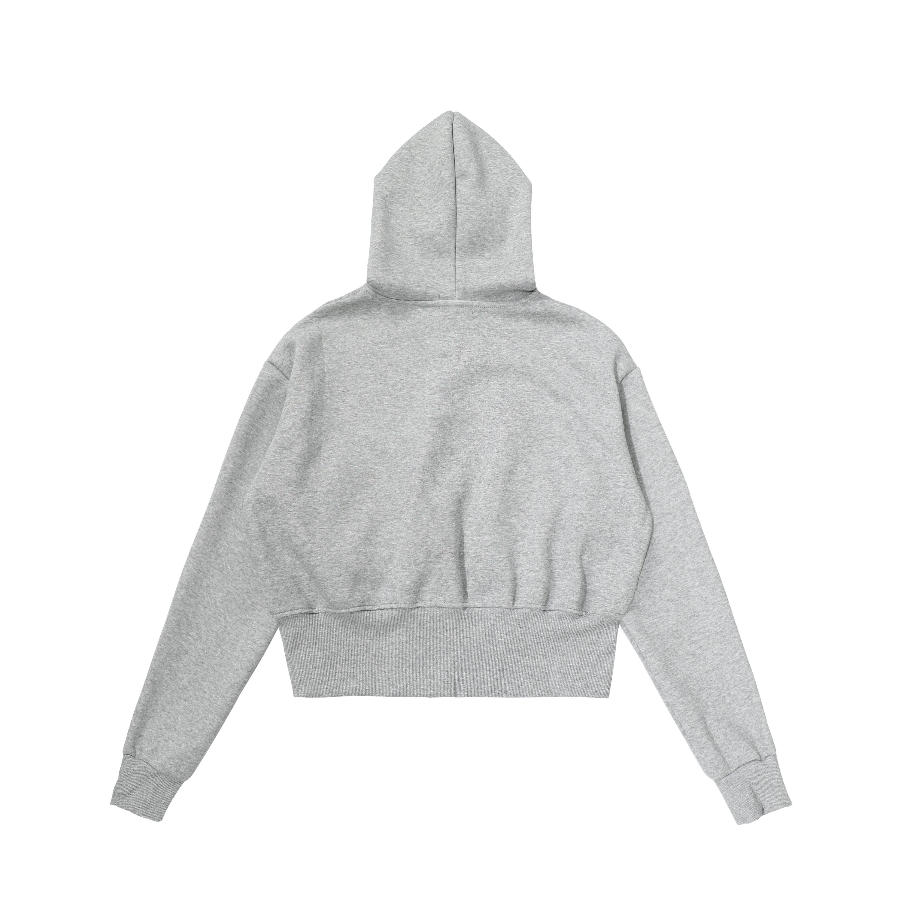 CrossCharm | Gothic Zip Hoodie with Leopard Lining