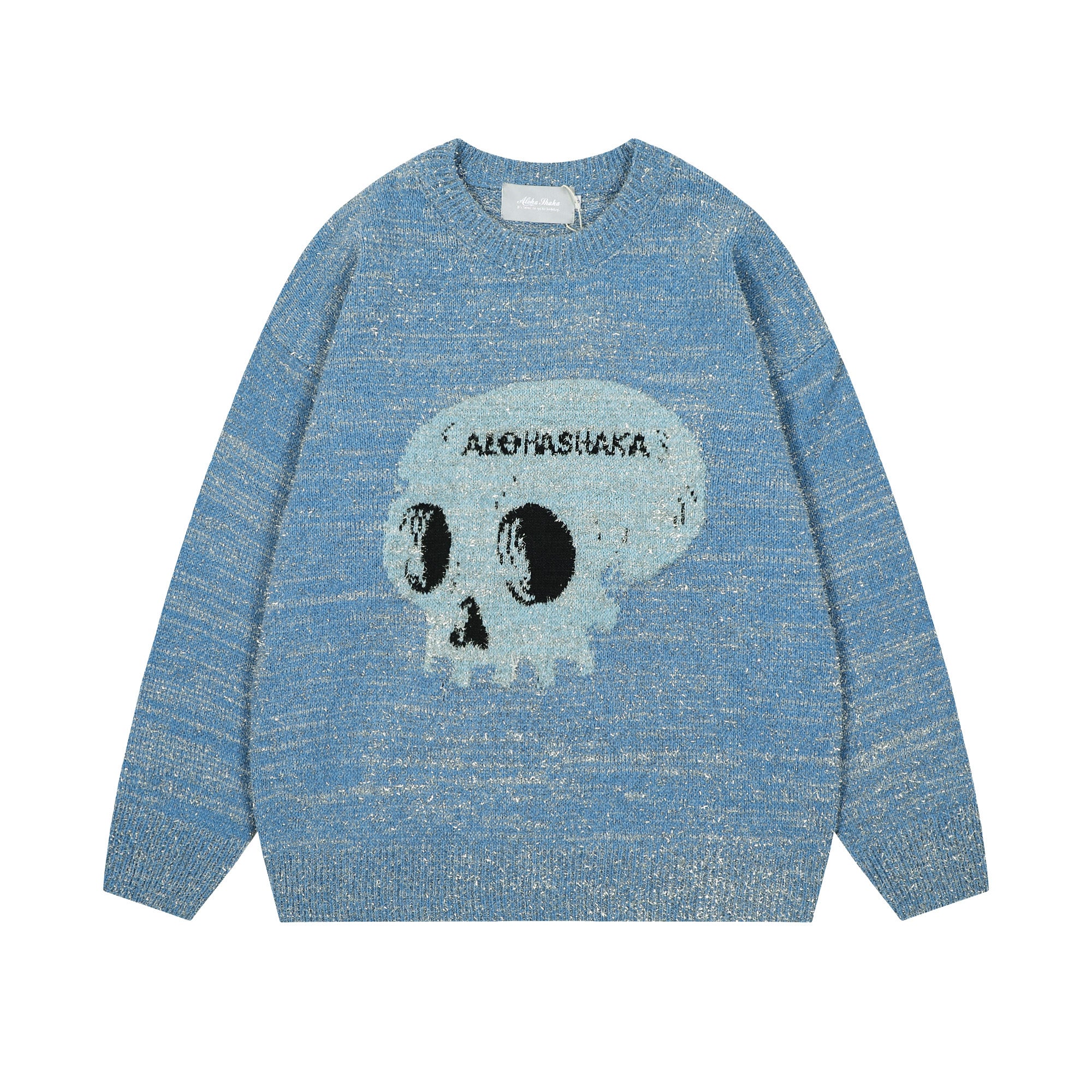 Maglione a maglia con grafica Skull Vibe