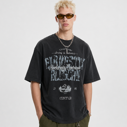 Vintage Washed Mountain Graphic T-Shirt