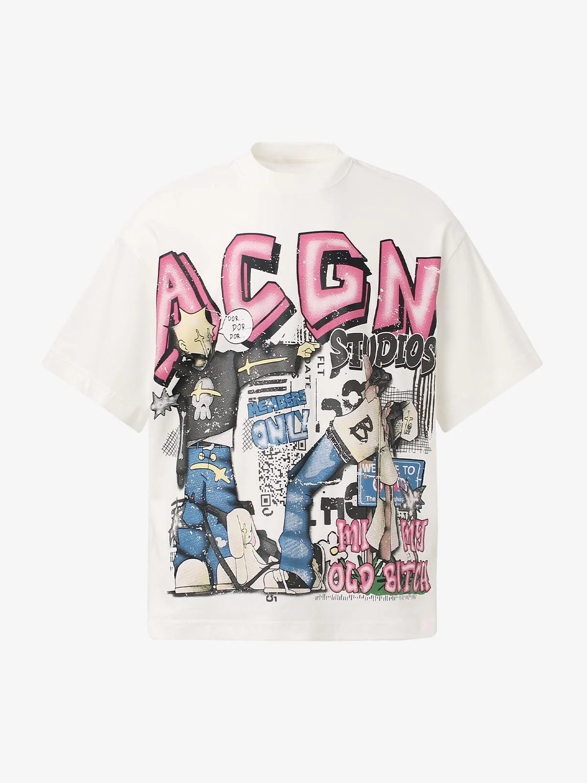 ACGN Graffiti | Graphic Print T-Shirt - Santo 