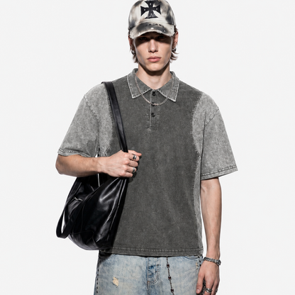 Panel Stitch Cotton T-Shirt