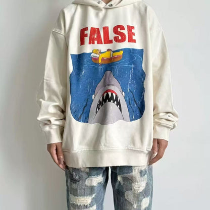 Shark Graphic | Washed Hoodie - Santo 