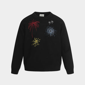 Pull en tricot graphique Chérubin | Étoile angélique