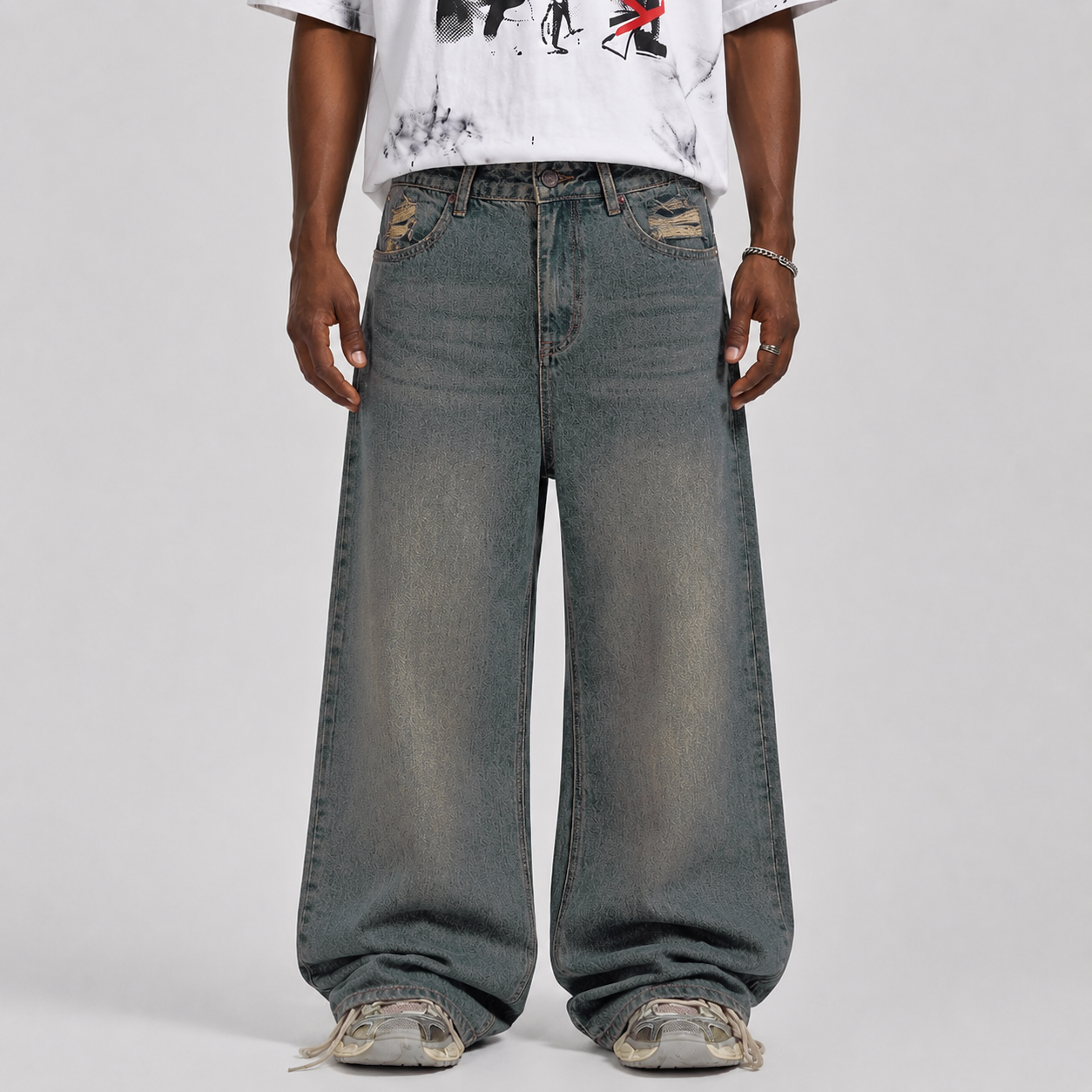 Fray Flair | Veste en jean effilochée