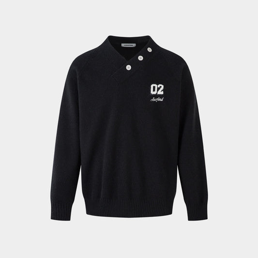 College Minimal | Knit V-neck Sweater