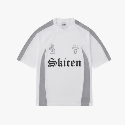 Gothic Font Jersey Street Loose T-Shirt