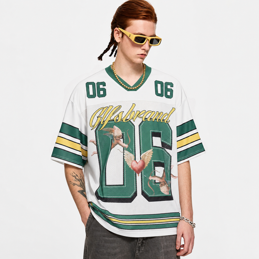 Sports Jersey V-Neck T-Shirt