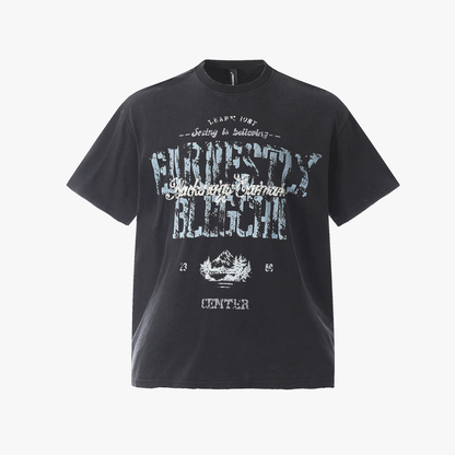 Vintage Washed Mountain Graphic T-Shirt