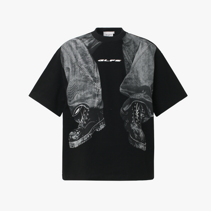 3D Trompe L’Oeil Graphic Short Sleeve T-Shirt
