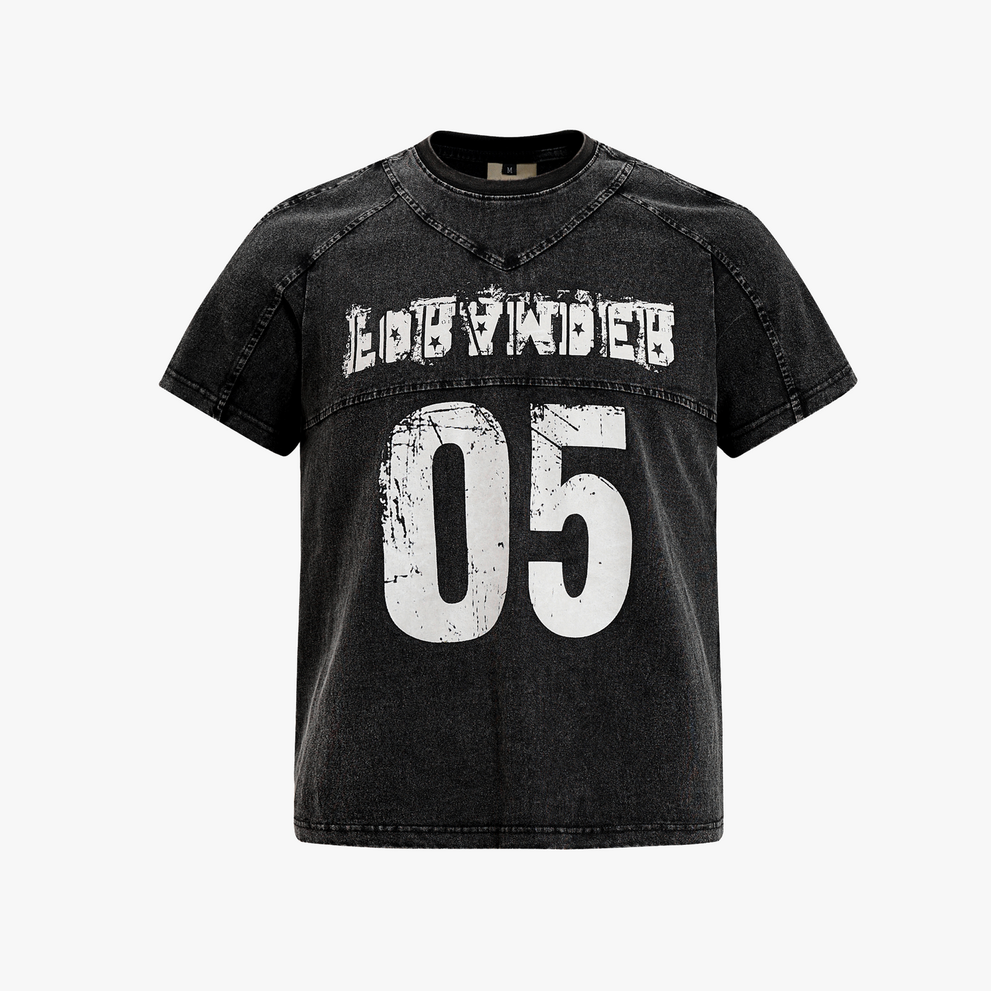 Vintage Acid Wash Number 05 Football T-Shirt - Santo 