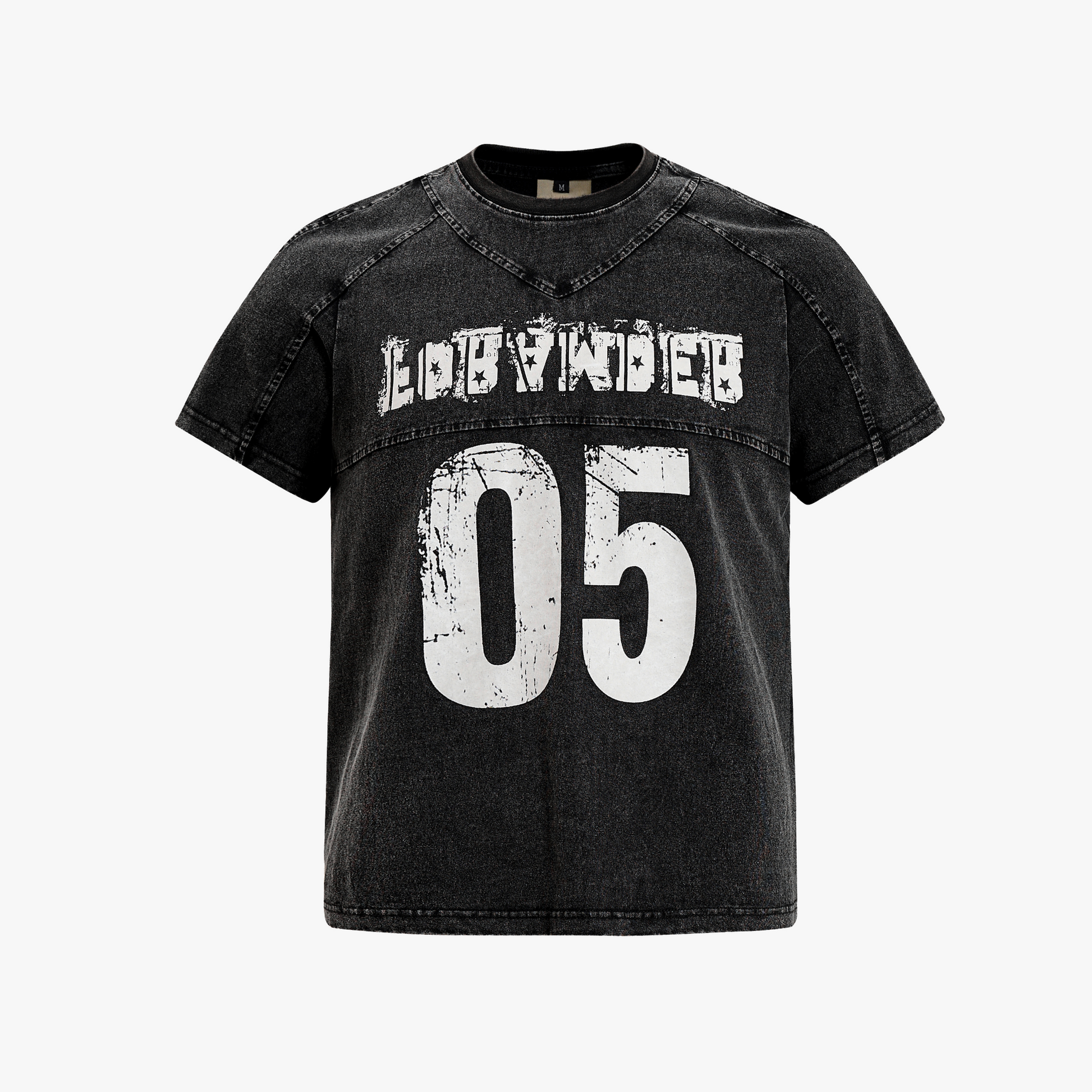 Vintage Acid Wash Number 05 Football T-Shirt - Santo 