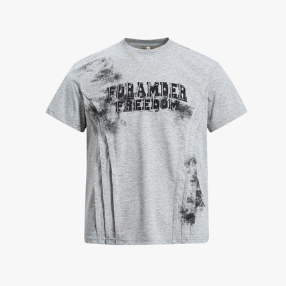Deconstructed Pleated Freedom T-Shirt
