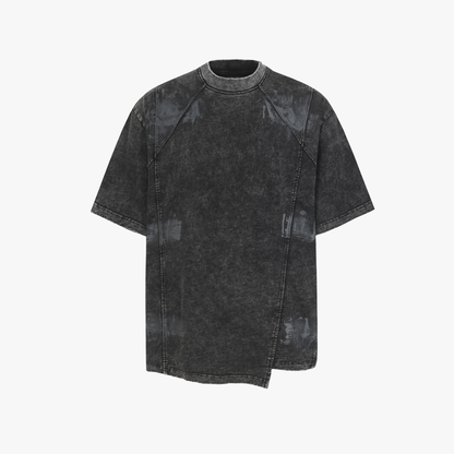 Vintage Washed Panel Seam Oversized T-Shirt - Santo 