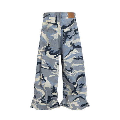 Camo Wide Leg | Baggy Jeans - Santo 