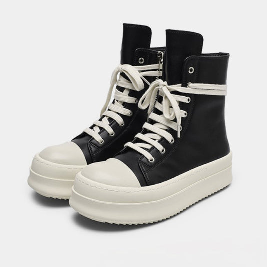 High-top Side | Zipper Platform Sneakers