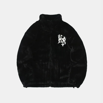 Streetwear Outerwear | Gothic Fur Jacket - Santo 