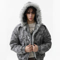 Distressed Washed | Hooded Oversized Jacket