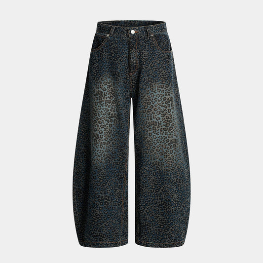 Leopard Print | Denim Street Barrel Jeans