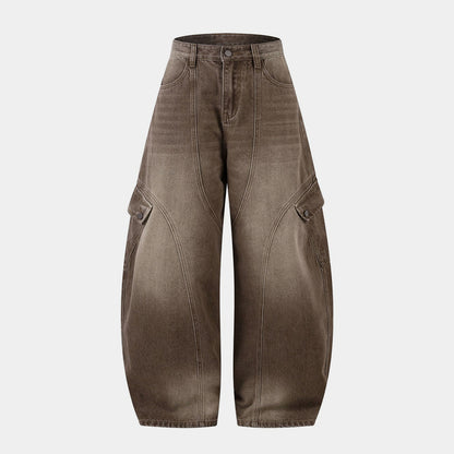 Vintage Washed Workwear | Barrel Jeans - Santo 