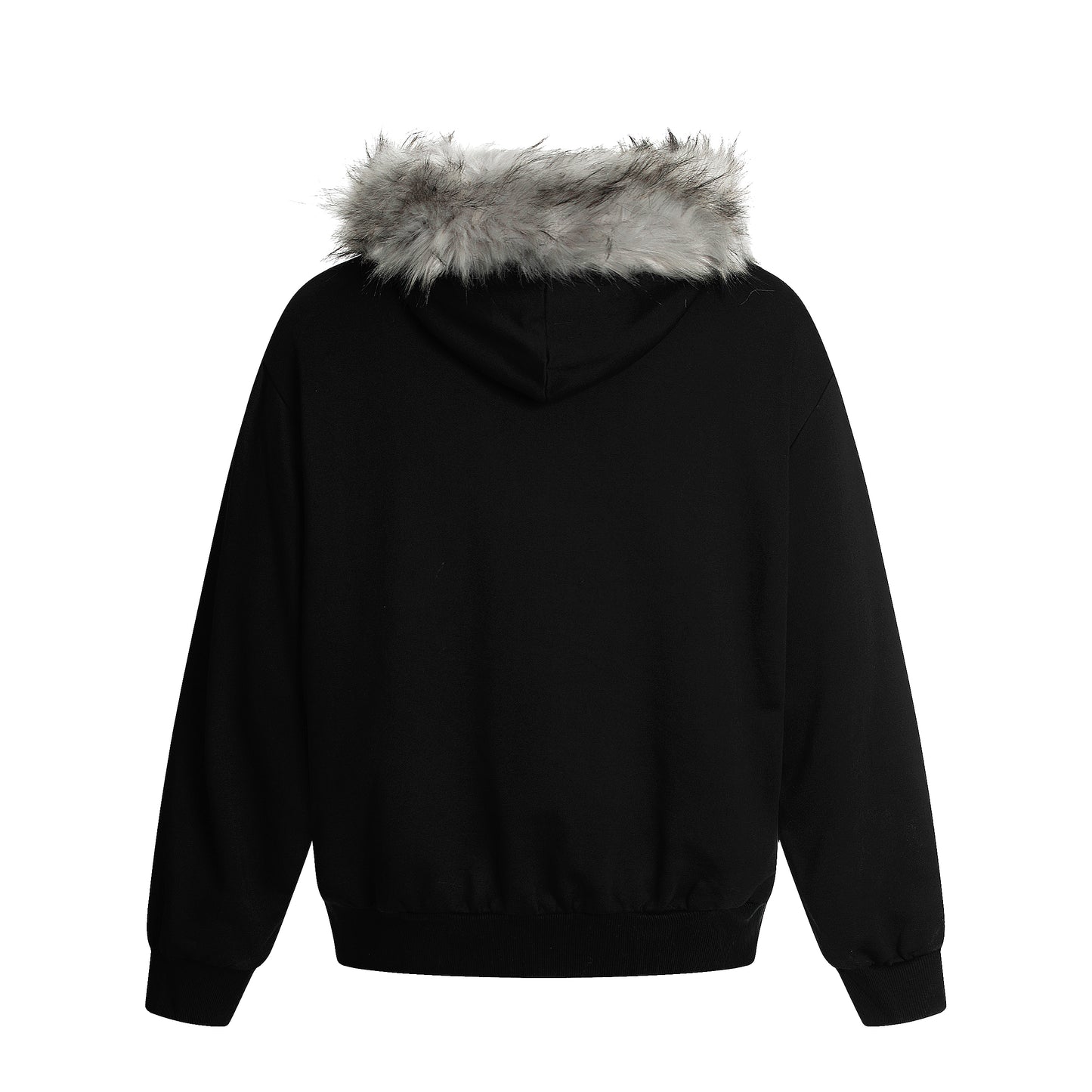 Gothic Fur Collar | Zip Up Hoodie - Santo 