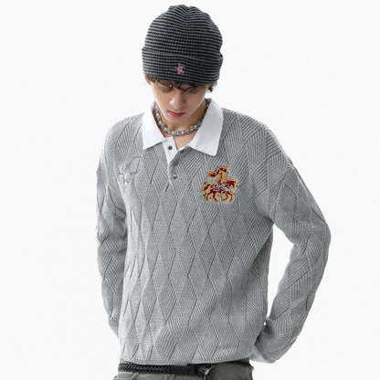 Academy Embroidered | Knit Polo Shirt