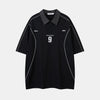 Men's Oversized Sporty Polo T-Shirt