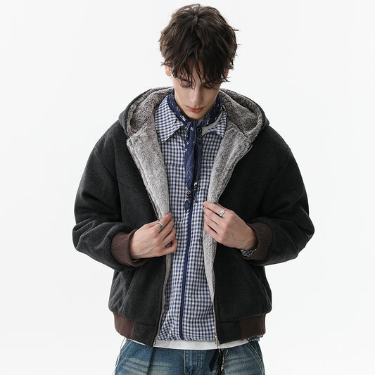 Reversible Plush | Hooded Winter Jacket