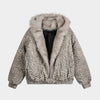Leopard Patterned / Faux Fur Jacket