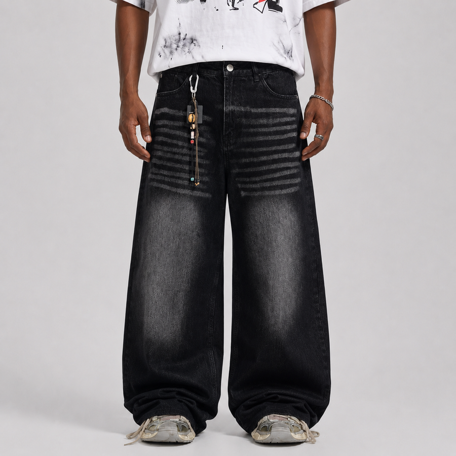 Giacca di jeans sfrangiata