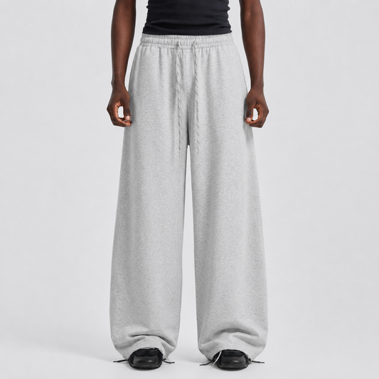 Drawstring Wide Leg Relaxed Sweatpants
