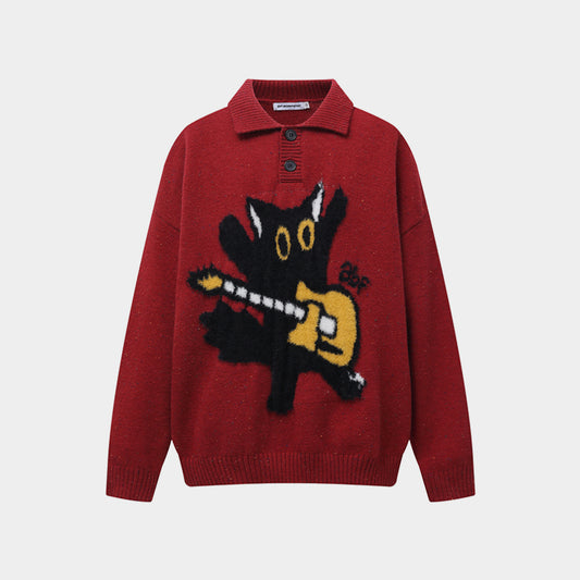 Shattered Skull | Urban Gothic Strickpullover