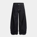 Baggy Barrel | Rivet Raw Jeans