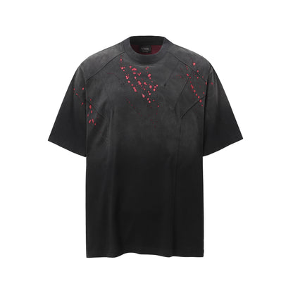 Splatter Graphic | Black T-Shirt - Santo 