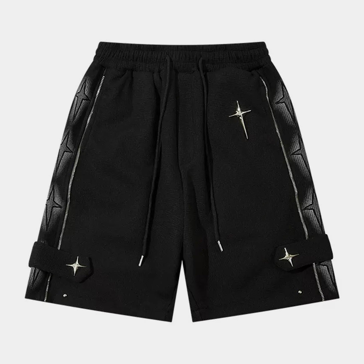 Star | Zip Up Shorts - Santo 